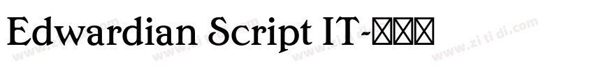 Edwardian Script IT字体转换